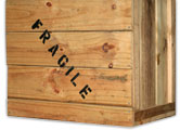 fragile shipping crate