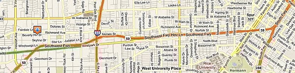 Pack-n-Send location map